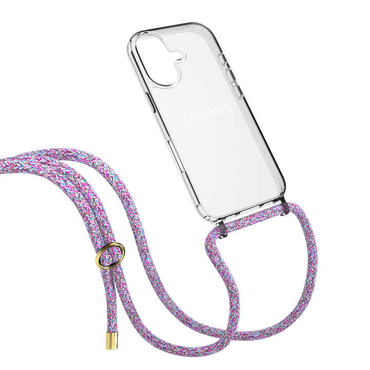 Handykette «Lollipop» (transparent | rosa-violett)